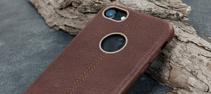 Premium Genuine Leather iPhone 7 Case - Brown