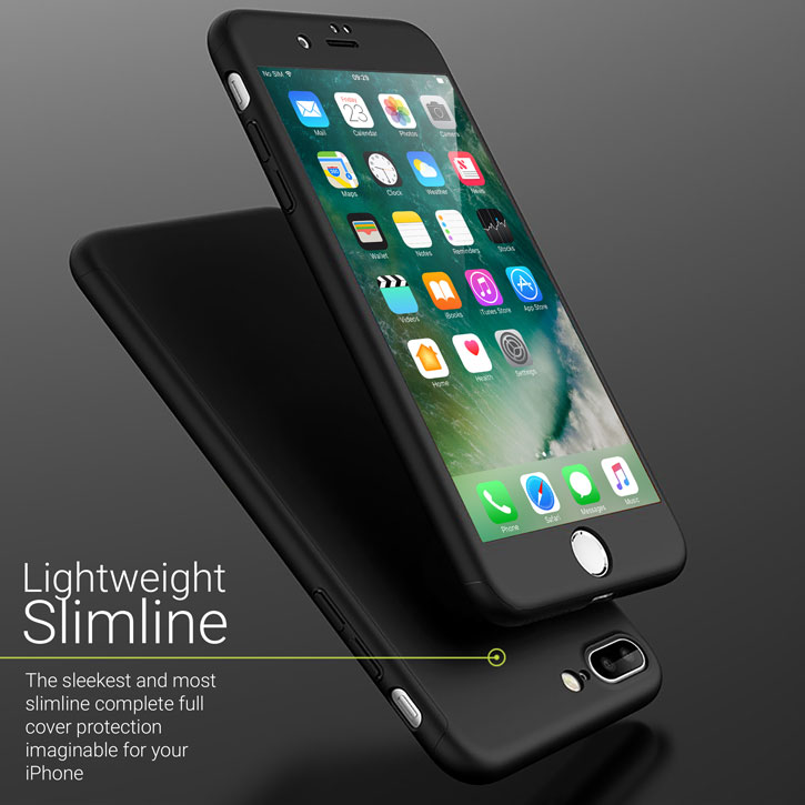 Olixar X-Trio Full Cover iPhone 7 Plus Case - Black