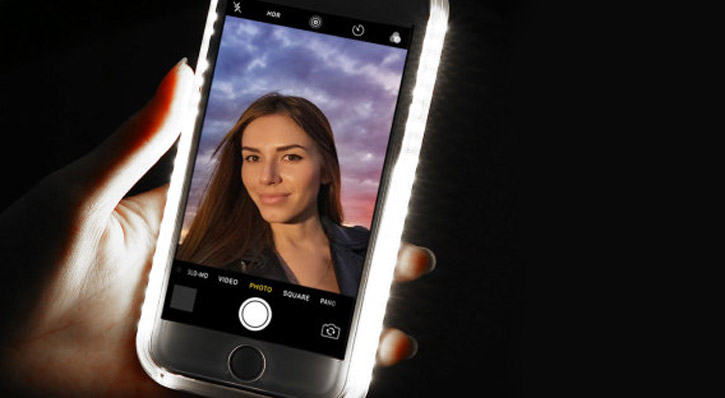 Casu iPhone 7 Selfie LED Light Case - Rose Gold