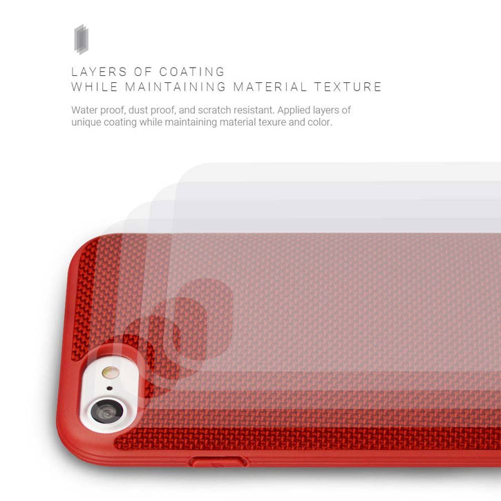 Funda iPhone 7 Evutec AERGO Ballistic Nylon - Roja