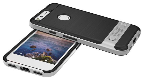 VRS Design High Pro Shield Google Pixel Case - Light Silver