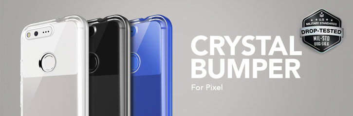 Funda Google Pixel VRS Design Crystal Bumper - Plata claro