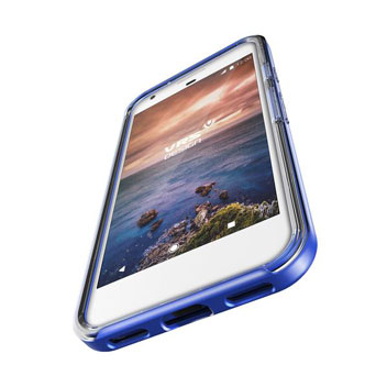 VRS Design Crystal Bumper Google Pixel Case - Really Blue