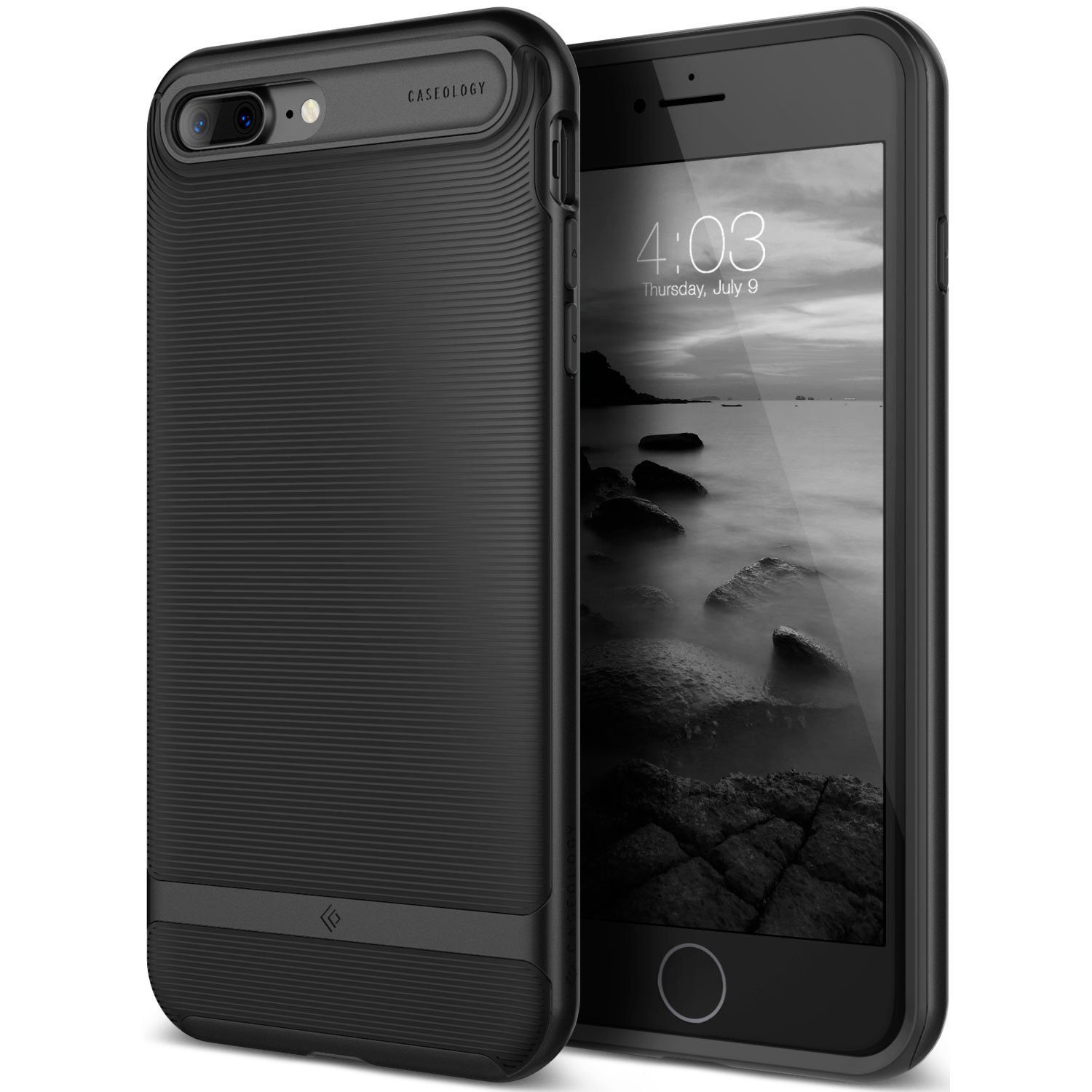 Coque iPhone 7 Plus Caseology Wavelenght Series - Noire