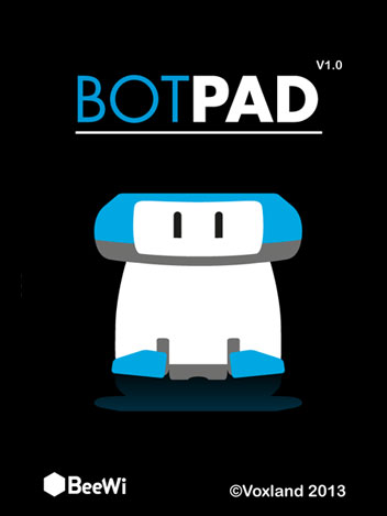 BeeWii Athlete Bluetooth App Controlled Mini Robot - Black / White