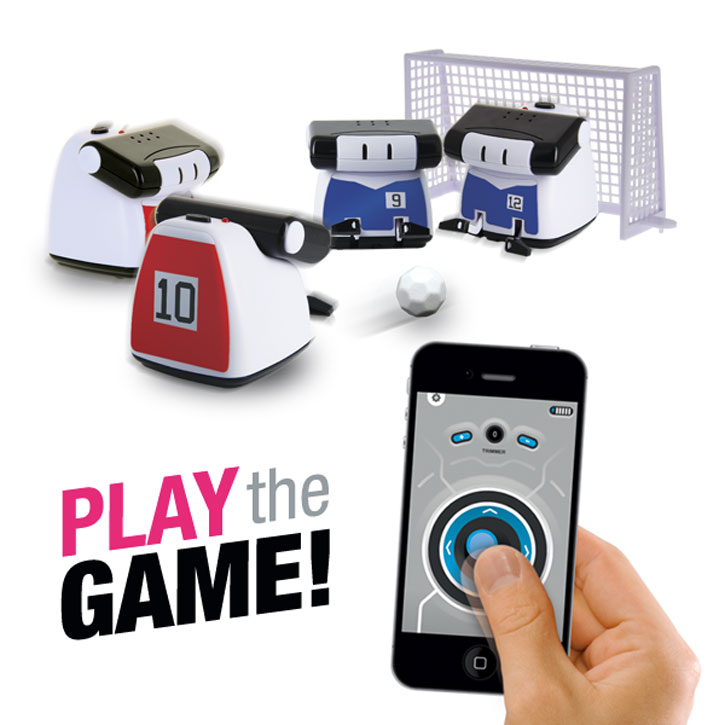 BeeWii Athlete Bluetooth App Controlled Mini Robot - Black / White