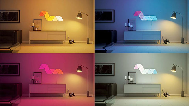 Kit LED Modulaires Nanoleaf Aurora Smarter - Pack de 9