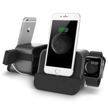 VRS i-Depot Plus Lightning & Apple Watch Charging Dock - Silver