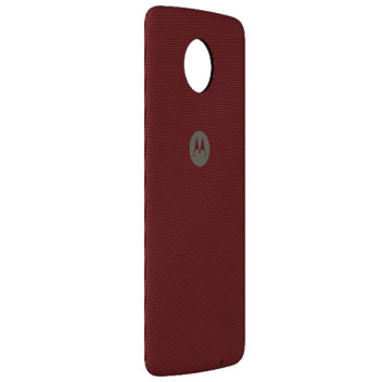Cubierta trasera oficial de Nylon de Motorola Moto Z Shell - Roja