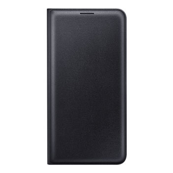 Official Samsung Galaxy J7 2016 Flip Wallet Cover - Black