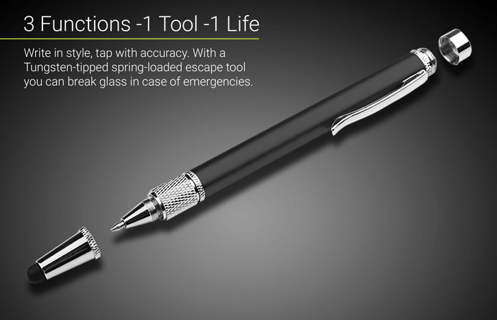 Olixar 3-in-1 Executive Emergency Pen & Stylus