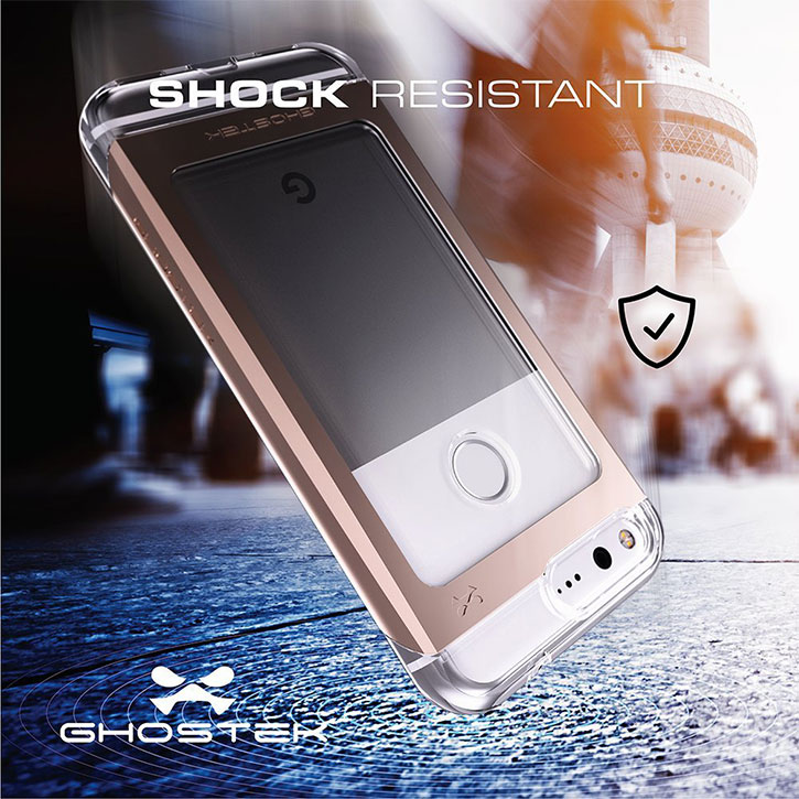 Ghostek Cloak 2 Google Pixel Aluminium Tough Case - Clear / Silver