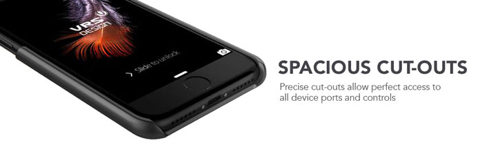 Funda de cuero para iPhone 7 Plus VRS Design Simpli Mod - Negro