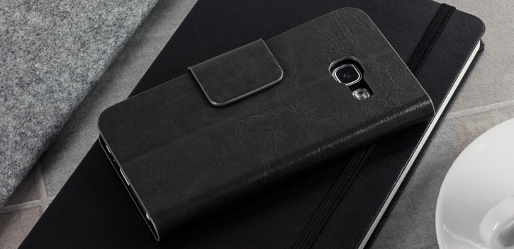 Olixar Leather-Style Samsung Galaxy A3 2017 Wallet Case - Black