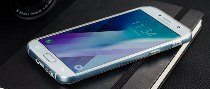 Coque Samsung Galaxy A7 2017 Gel Ultra Fine FlexiShield - Transparente vue sur touches
