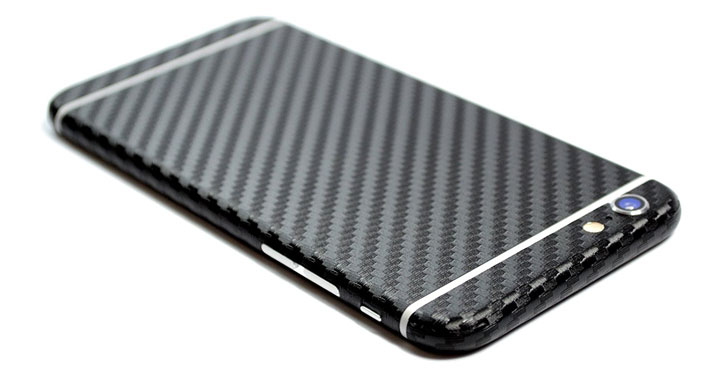 Easyskinz iPhone SE / 5S / 5 3D Textured Carbon Fibre Skin - Black