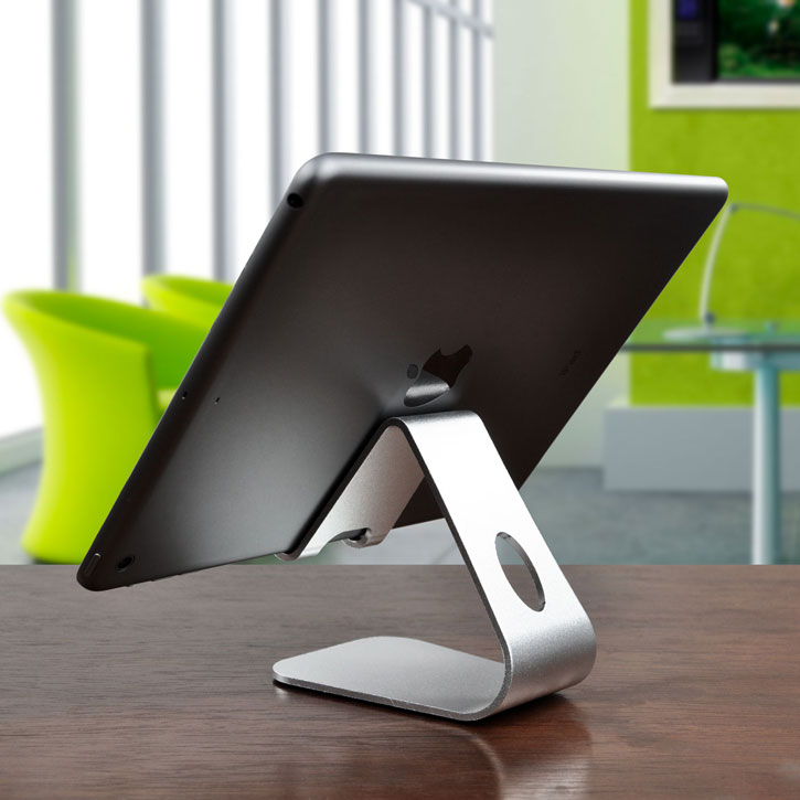 Universal Premium Metal Smartphone and Tablet Stand - Silver