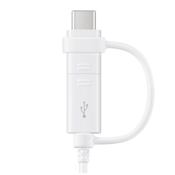 Câble combo USB-C / Micro USB vers USB Officiel Samsung Galaxy S9 Plus