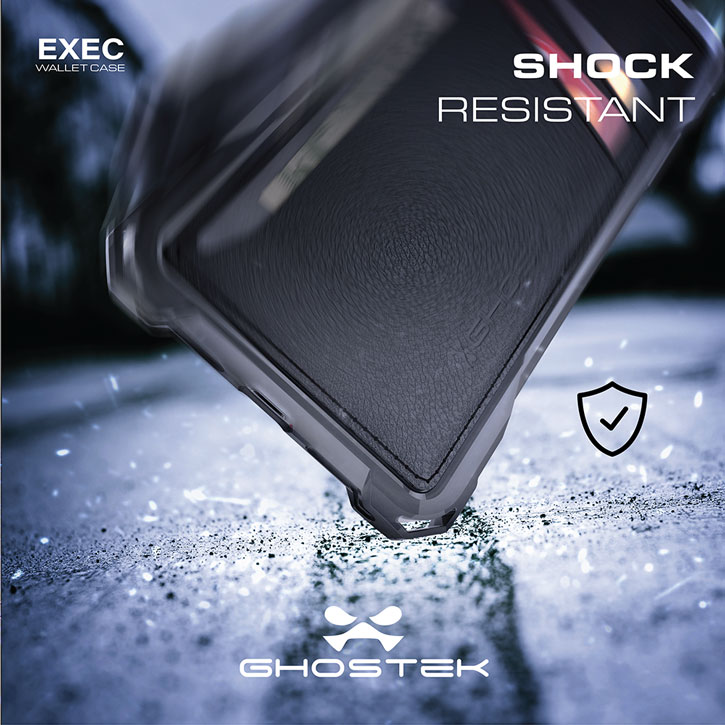Ghostek Stash iPhone 7 Läder plånboksfodral + Skärmskydd - Brun