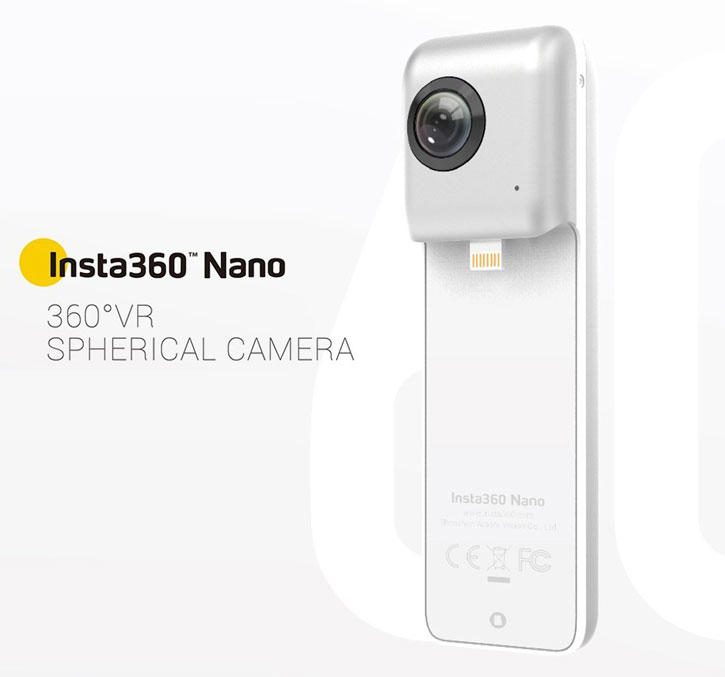 Insta360 Nano Dual Lens 360 Degree VR Camera