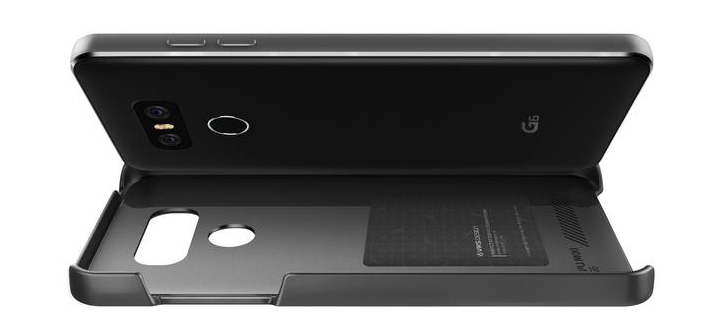 VRS Design Simpli Mod Leather-Style LG G6 Case - Black