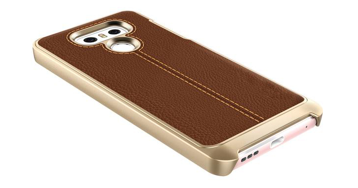 VRS Design Simpli Mod Leather-Style LG G6 Case - Brown