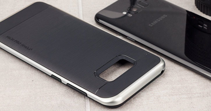 VRS Design High Pro Shield Samsung Galaxy S8 Case - Steel Silver