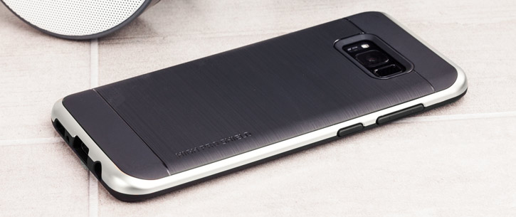 Coque Samsung Galaxy S8 VRS Design High Pro Shield – Acier Argent vue sur touches