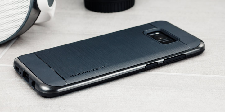 Coque Samsung Galaxy S8 Plus VRS Design High Pro Shield – Argent vue sur touches