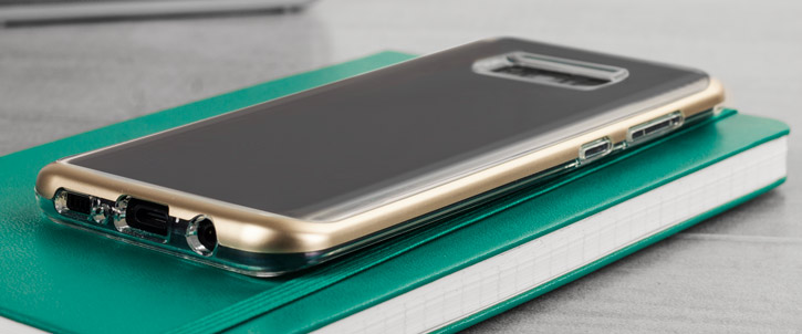 VRS Design Crystal Bumper Samsung Galaxy S8 Plus Case - Shine Gold