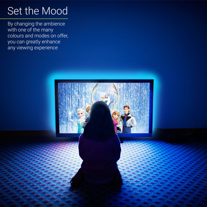 AGL Colour Changing 50cm LED Strip USB TV Lighting Kit