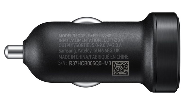 Official Samsung Mini USB-C Adaptive Fast Car Charger - Black