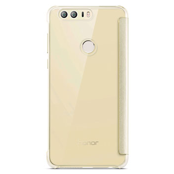 Housse officielle Huawei Honor 8 Flip View – Or - derrière