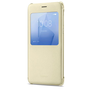 Official Huawei Honor 8 View Flip Case - Gold