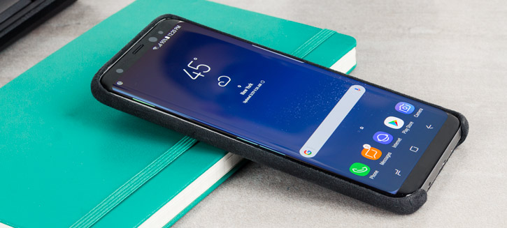 Coque Officielle Samsung Galaxy S8 Plus Alcantara Cover – Argent