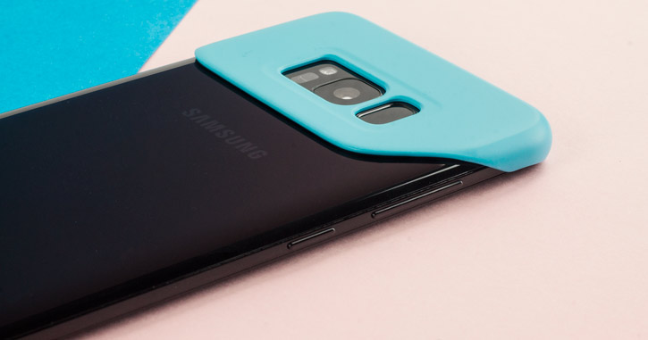 Pop Cover Officielle Samsung Galaxy S8 – Bleue vue sur touches