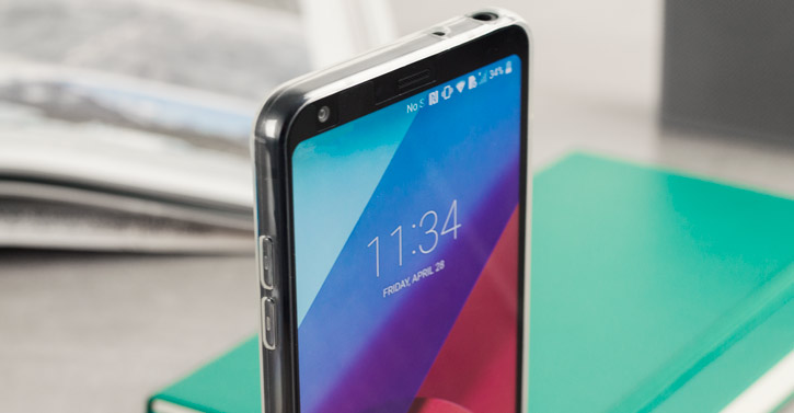 Coque LG G6 Olixar Ultra Mince – 100% Transparente vue sur touches