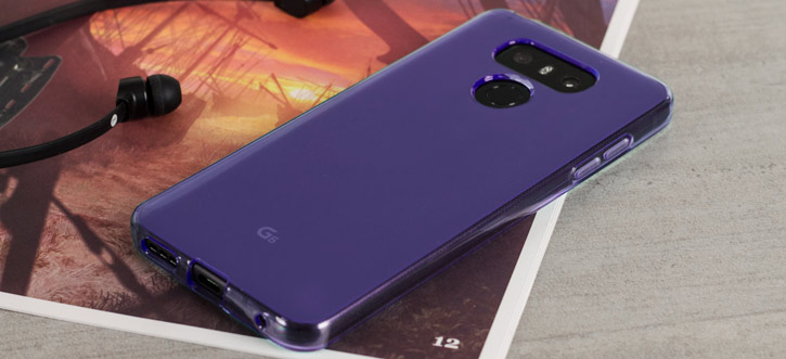 Coque LG G6 FlexiShield en gel – Violettevue sur touches