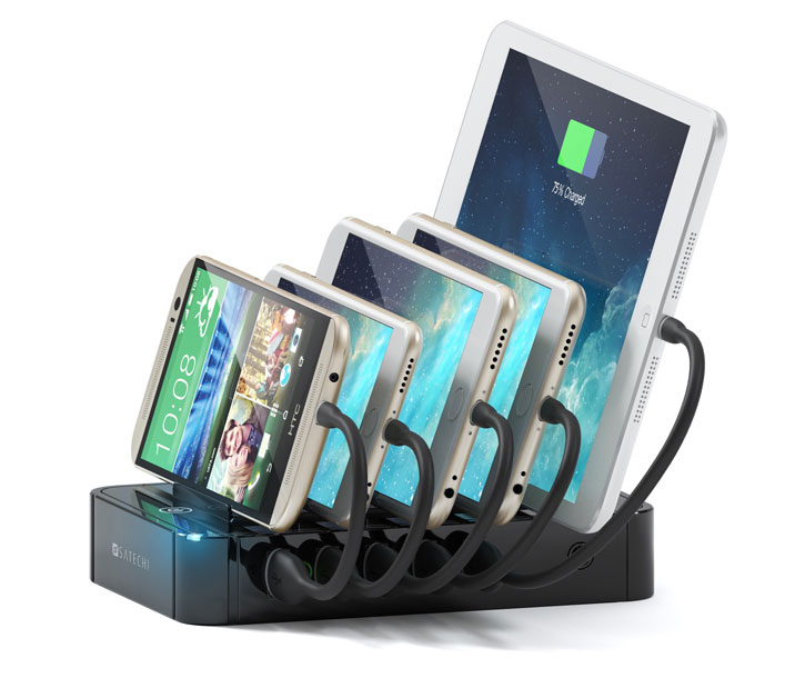 Satechi 5-Port USB Charging Station Dock - Black