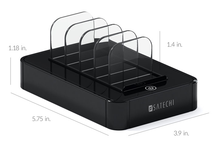 Station de charge universelle Satechi 5 ports USB – Noire