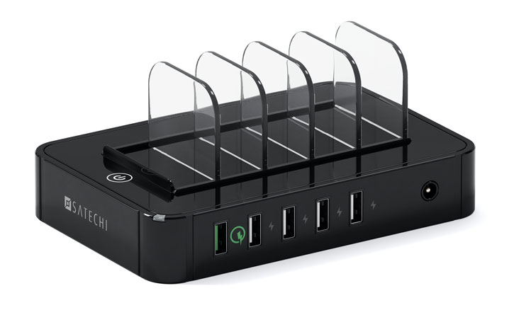 Station de charge universelle Satechi 5 ports USB – Noire