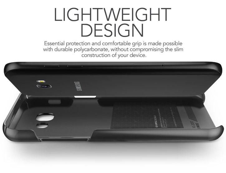 VRS Design Simpli Mod Leather-Style Samsung Galaxy A5 2017 Case- Black