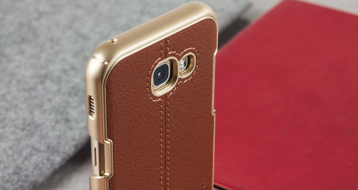 VRS Design Simpli Mod Leather-Style Samsung Galaxy A3 2017 Case- Brown