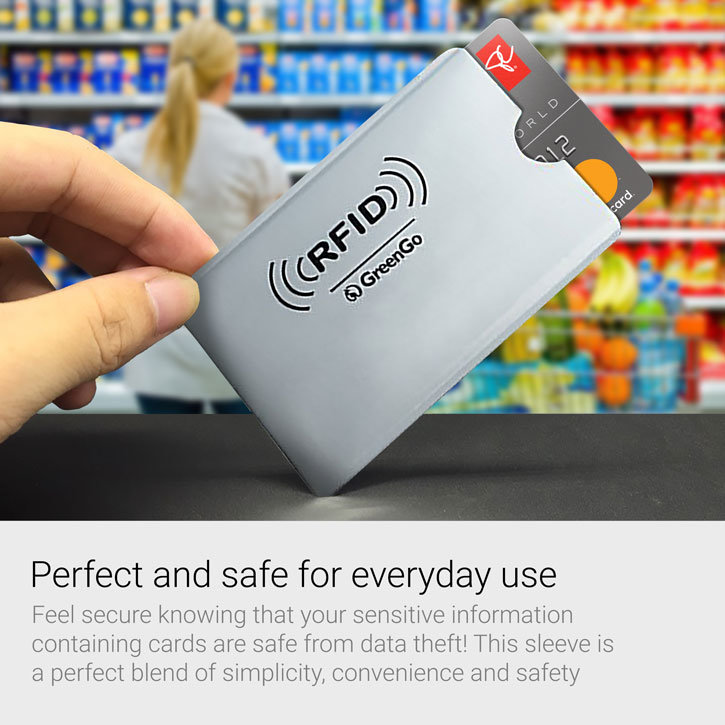 RFID Blocking Credit Card Data Theft Protection Sleeve