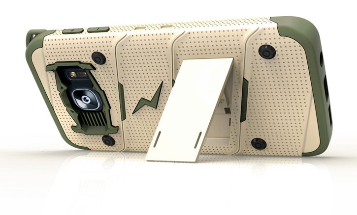 Zizo Bolt Series Samsung Galaxy S7 Edge Tough Hülle & Gürtelclip - Desert Camo