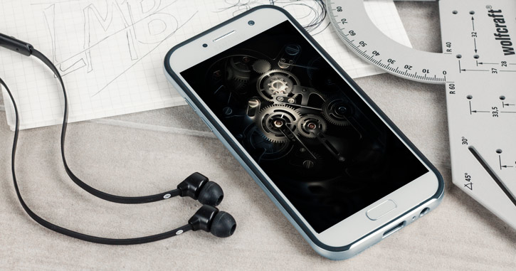Coque Galaxy A5 2017 Olixar X-Duo - Fibre de Carbone Gris Métallique