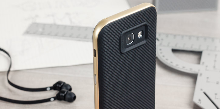 Olixar X-Duo Samsung Galaxy A5 2017 Case - Carbon Fibre Gold