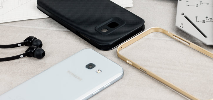 Olixar X-Duo Samsung Galaxy A3 2017 Case - Carbon Fibre Gold