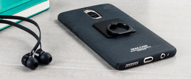 IMAK Marble Huawei Mate 9 Pro Stand Case - Black
