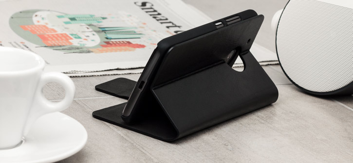 Housse Motorola Moto G5 Plus Olixar Portefeuille avec support – Noire